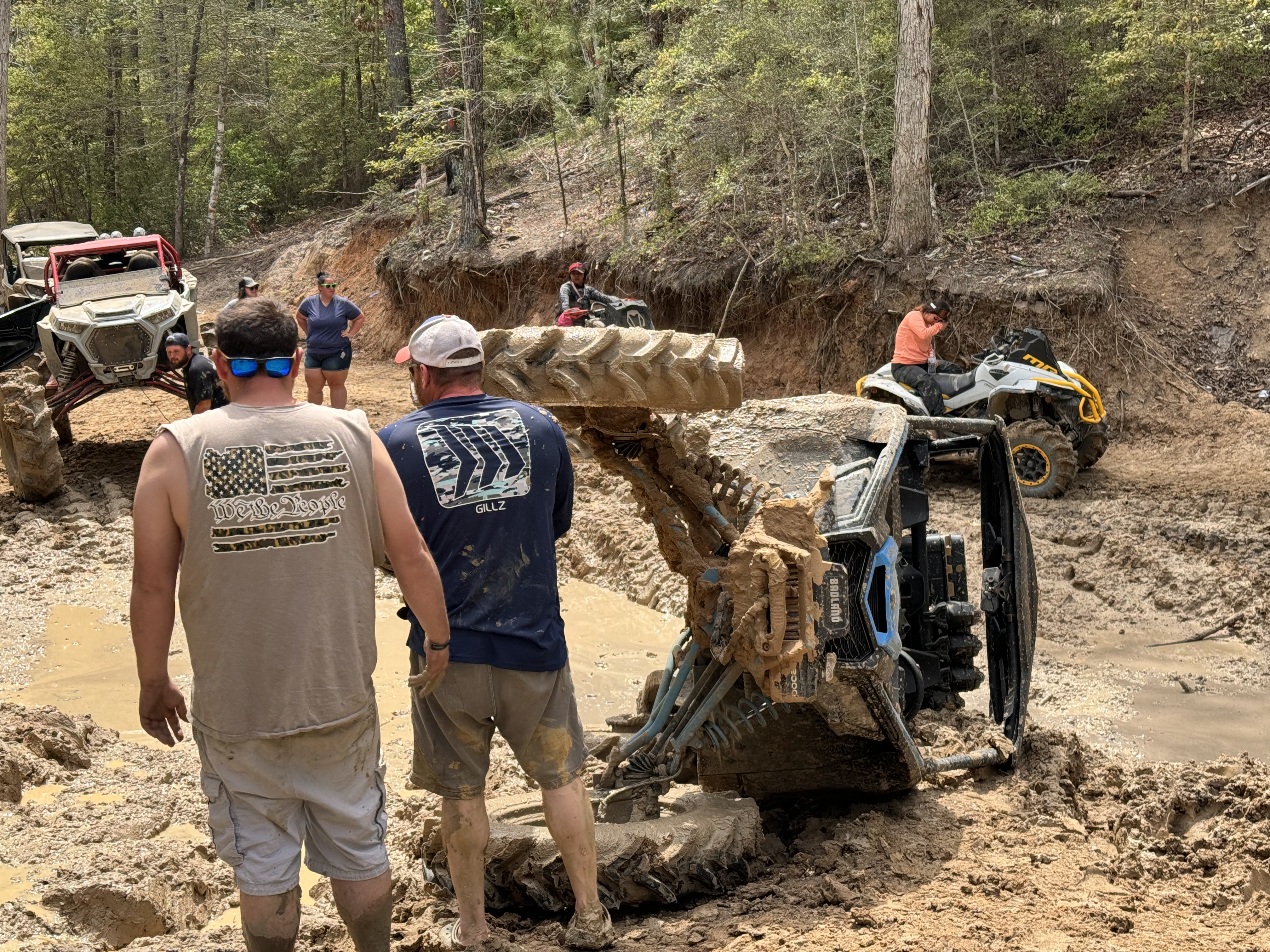 Flipped Canam X3 at Mud Nationals 2024